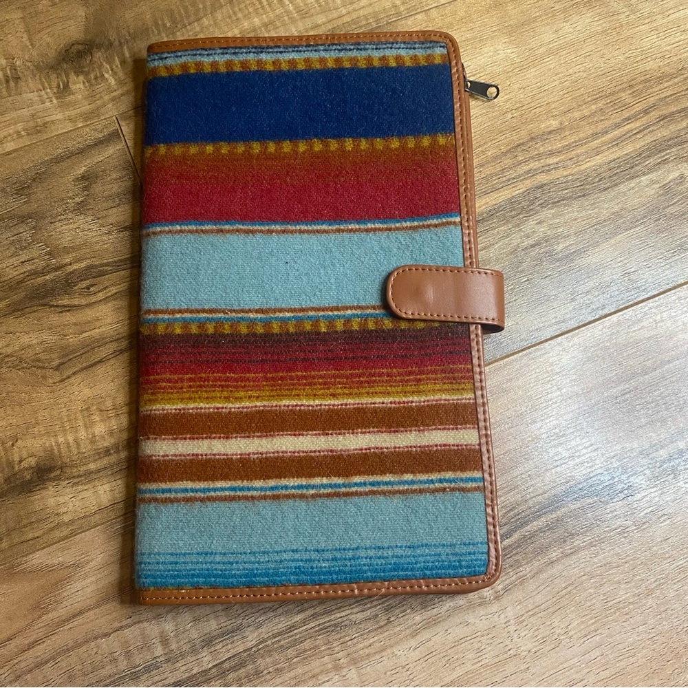 PENDLETON Travel Jewelry Organizer Wool & Leather - Picture 2 of 10